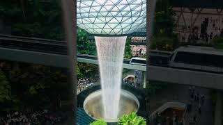 Singapore Changi Airport | JEWEL Rain Vortex indoor waterfall #shorts #naiwiktv #changiairport