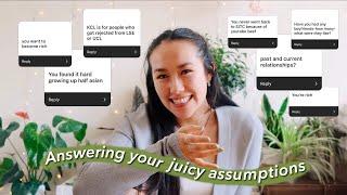 answering your assumptions - growing up asian, boyfriends, money, dyslexia