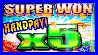 5 DRAGONS GRAND  JACKPOT HANDPAY!! SUPER x5 PROGRESSIVE WIN!  MASSIVE!!  TI LAS VEGAS