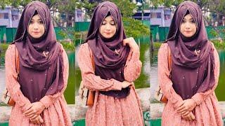 Party stylish hijab tutorial(2023)|Zippers border hijab tutorial||Tonni