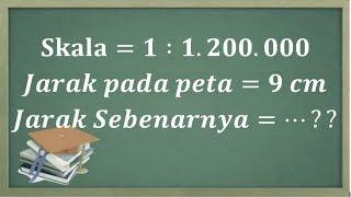 Cara menentukan skala dan jarak yang sebenarnya. Materi matematika tingkat SD