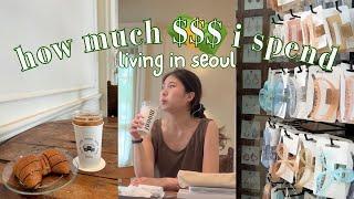 what i spend in a day in seoul! (cafès, shopping- musinsa, olive young)