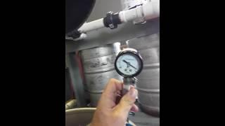 Quick force carbonation in a keg