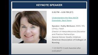 2021 QSEN International Forum: June 1 - Understanding the New AACN Essentials