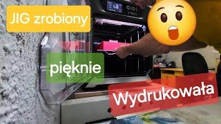 Warsztatowe historie - Druk 3D na warsztacie. Piękny wydruk Karmin Red Rosa3D - JIG zrobiony