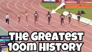 OMG!! The Greatest 100m History - Daryll Neita DISMISSES The Field || Track and Field 2024