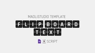 Flip Board Text ( After Effects Template )  AE Templates