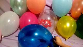 LOTS OF COLORFUL BALLOONS POP!