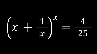 Let's Solve A Really Cool Exponential Equation