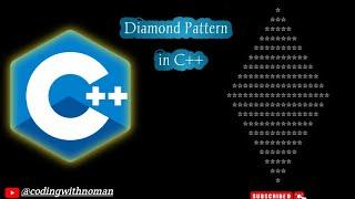 Print Diamond Shape Pattern in C++ || Diamond Star Pattern in C++ || codingwithnoman