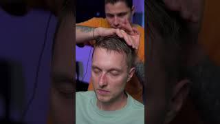 Head massage in the best barbershop