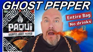 EATING AN ENTIRE BAG of Paqui Haunted Ghost Pepper Chips - WITHOUT DRINKING