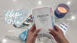 My New PRAYER BIBLE Flip Through | sharing my themes, supplies, and tips 