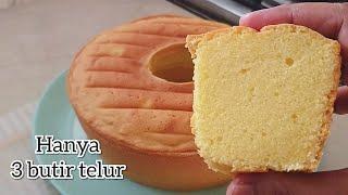 LEMBUT MOIST MENGEMBANG BOLU PANGGANG 3 TELUR