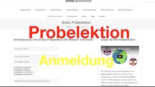 Probelektion Anmeldung - homestudies Online Sprachschule