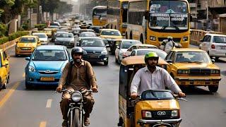 Karachi, Pakistan Driving Tour 4K! Amazing City View