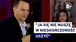 Sikorski w Łodzi: Poparli mnie Kwaśniewski i Giertych, a więc umiem łączyć Polaków! @TVN24