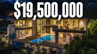 Inside a $19,500,000 Hollywood Hills Modern Mansion!