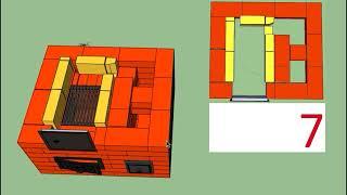 Простая печь своими руками. Порядовка отопительной печи