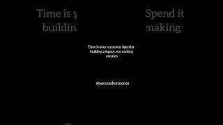 Spend your currency boldly #successhormones #currency #timeiscurrency #boldlycreate