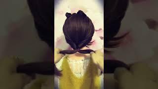 Trendy hairstyles  fast tips  5 minute crafts #Shorts