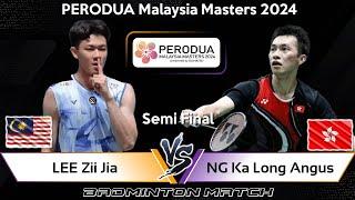 LIVE SCORE | LEE Zii Jia (MAS) vs NG Ka Long Angus (HKG) | Malaysia Masters 2024 Badminton