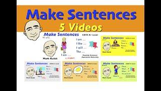 Learn to Make Sentences - CEFR A1 level | English for Communication - ESL