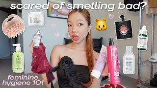 MY FEMININE HYGIENE ROUTINE | tips for smelling good all day, things i wish i knew earlier
