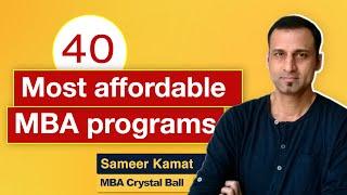 40 Most affordable MBA programs with low fees