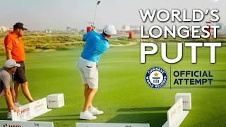 The World’s Longest Golf Putt EVER | GUINNESS WORLD RECORDS™ Title 2024 | 417 FEET!