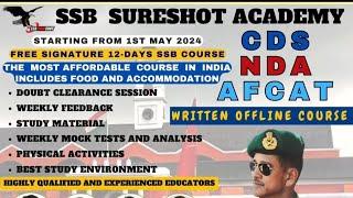 CDS NDA AFCAT Course admission are open | Starts from May 1 | Get Free SSB Course|Call us 7259307111