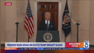 President Biden speaks on SCOTUS Trump immunity ruling