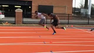 Christian Coleman block practice