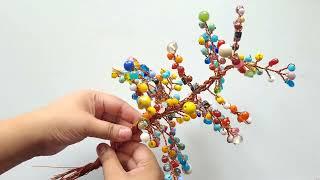 Beads Bonsai Wire Tree Diy | How to make money  with Pearl