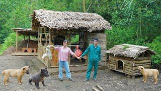 visit his brother's farm, work as a farm gate, live in the forest for 200 days