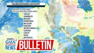 Thunderstorm advisory as of 3:35 PM (July 21, 2024)  | GMA Integrated News Bulletin