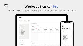 Workout Tracker Pro Notion Template Walkthrough