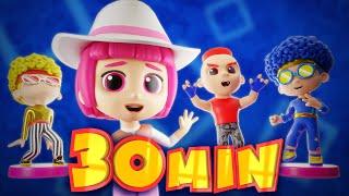 Trendy Lya-Lya and Trendy Cha-Cha, Chicky & Boom-Boom | Mega Compilation | D Billions Kids Songs