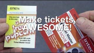 ColorCut TM480 Ticket Master cuts & perforates events tickets