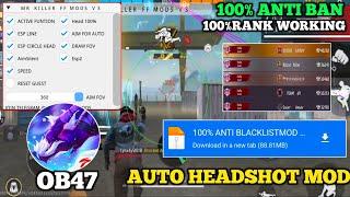 OB47 FREE FIRE MOD MENU || UNLIMITED DIAMOND HACK || FF MOD MENU APK 2024