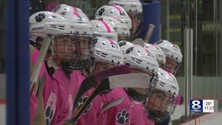 Pittsford Panthers Pink the Rink annual hockey game