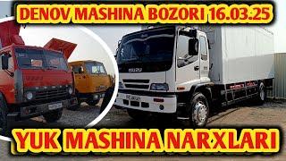 PUL TOPAR MASHINALAR |Denov mashina bozori narxlari 2025|Isuzu, Kamaz, Kia vongo narxlari