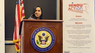 Hindu YUVA testifies at a Congressional Briefing on Hinduphobia