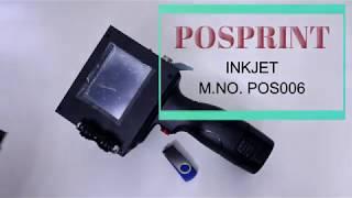 POSPRINT Handheld Inkjet Coding Machine ( How to use ) POS-006