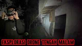 Drone Keliling Nyari Penampakan di Bangunan Kosong Terbengkalai Tengah Malam!