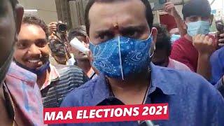 Bandla Ganesh Casting His Vote at Maa Elections 2021| Prakash Raj l Manchu Vishnu