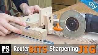 Homemade Router Bits Sharpening Jig