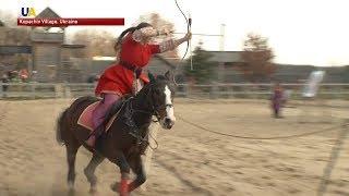 International Horseback Archery Competition Held in Kyiv