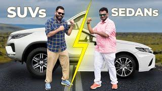 SUVs vs Sedans | Toyota Fortuner vs CamryKaun jeetega yeh match?