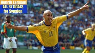 Henrik Larsson ◉ All 37 Goals for Sweden 